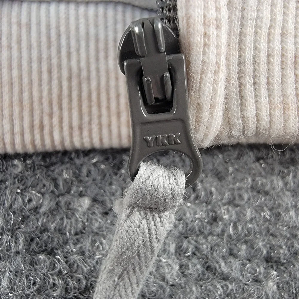 Carters Baby Vest Oatmeal Heather Hooded Teddy‎ Bear Ears Zip Up 9M LCE15526
